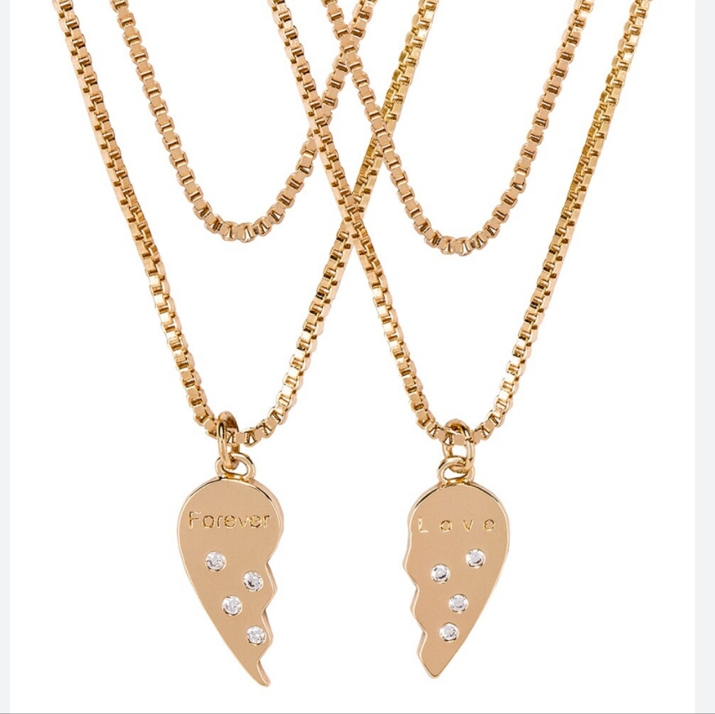 Frasier Sterling Bff Necklace Set Of Two New